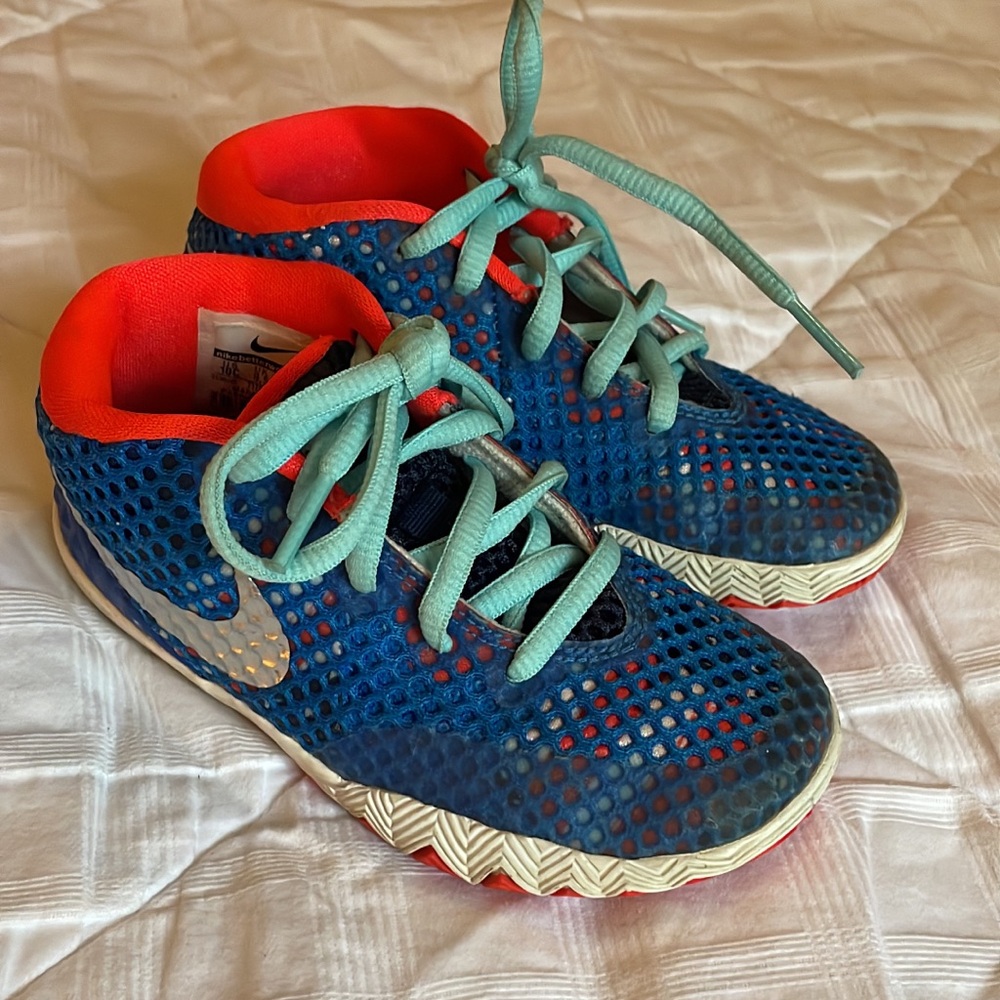 Nike Kids Mesh Blue and Red Sneakers